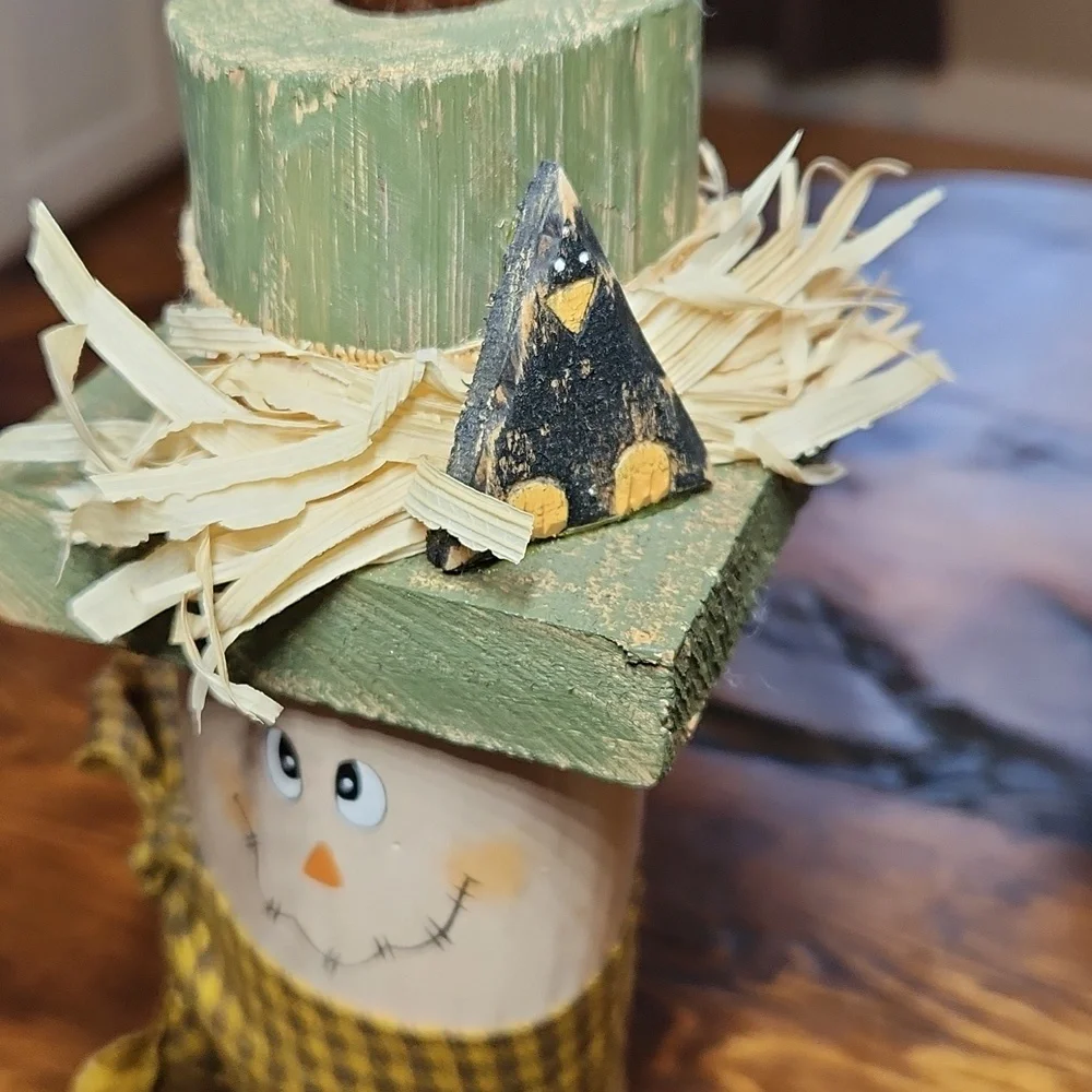 🚦3for$15🚦Primitives Scarecrow Candleholder
